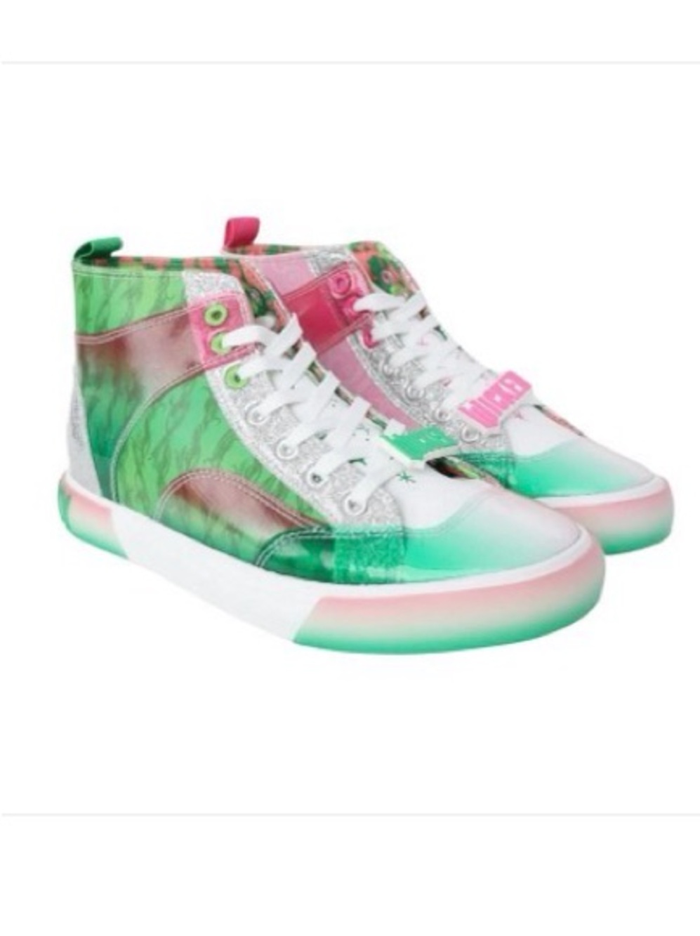 Ground Up Wicked High Top Sneakers
10 Pink Green Defy Gravity Glinda Elphaba Y2K